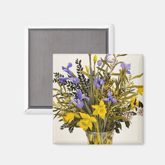 Aimant Fleurs de printemps (Recto/Verso)