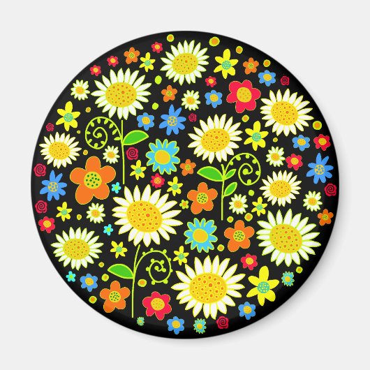 Aimant Fleurs de printemps (Devant)