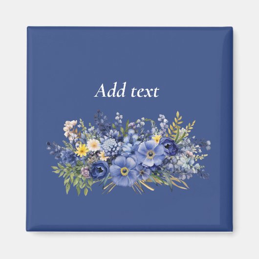 Aimant Fleurs de printemps, MODÈLE, (Devant)