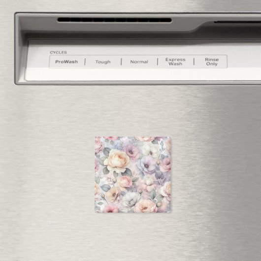 Aimant Fleurs de rose élégantes (In Situ (Lave-vaisselle))