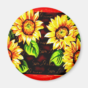 Aimant Fleurs de soleil