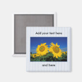 Aimant Fleurs de soleil (Recto/Verso)