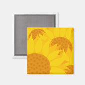 Aimant Fleurs de soleil (Recto/Verso)