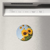 Aimant Fleurs de soleil sauvages (In Situ (Lave-vaisselle))