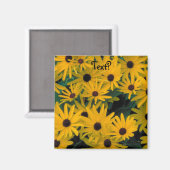 Aimant Fleurs de Susans Jus Noir DouxAimant Réfrigérateur (Recto/Verso)