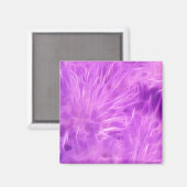 Aimant Fleurs de teintes violettes transformées (Recto/Verso)