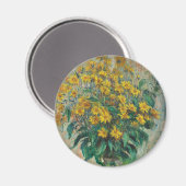 Aimant Fleurs de topinambour par Claude Monet (Recto/Verso)