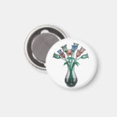 Aimant Fleurs de verre (Recto/Verso)