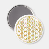 Aimant FLEURS DE VIE - or (Recto/Verso)