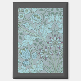 Aimant Fleurs décoratives bleu pastel