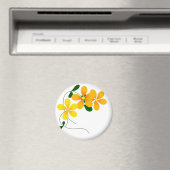 Aimant Fleurs d'orange et de jaune (In Situ (Lave-vaisselle))