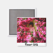 Aimant Fleurs en avril, Enfant Fleur (Recto/Verso)