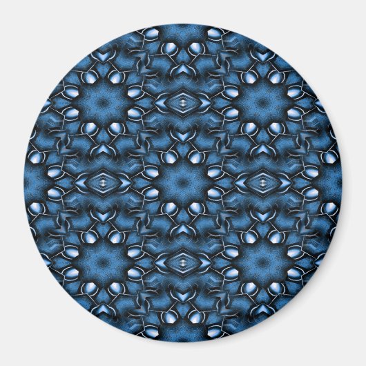 Aimant Fleurs en Bleu...... (Devant)