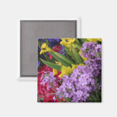 Aimant Fleurs en plusieurs couleurs (Recto/Verso)