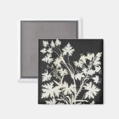 Aimant Fleurs en silhouette (Recto/Verso)
