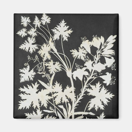 Aimant Fleurs en silhouette (Devant)