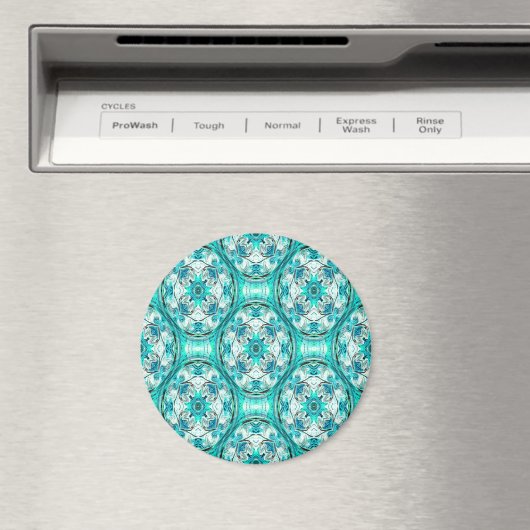 Aimant Fleurs en Turquoise..... (In Situ (Lave-vaisselle))