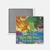 Aimant Fleurs - Enregistrer L'Aimant Date (Recto/Verso)