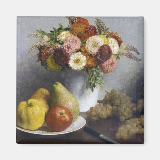 Aimant Fleurs et fruits, Henri Fantin-Latour (Devant)