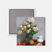 Aimant Fleurs et fruits, Henri Fantin-Latour (Recto/Verso)