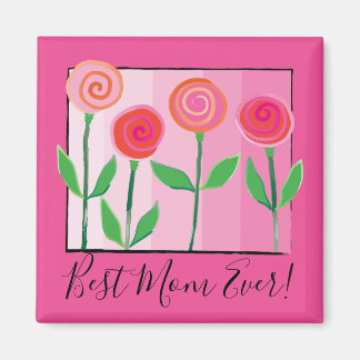 Aimant Fleurs et roses et amour