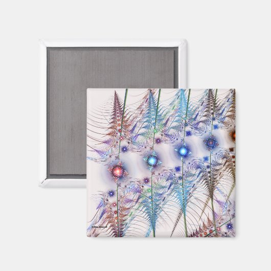 Aimant Fleurs Ferns'N Abstraites (Recto/Verso)