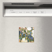 Aimant Fleurs florales en verre de Tiffany (In Situ (Lave-vaisselle))