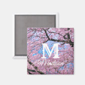 Aimant Fleurs florantes de cerisiers (Recto/Verso)