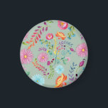 Aimant Fleurs folkloriques aquarelles - personnalisables<br><div class="desc">Fleurs folkloriques - Aquarelle Art. Utilisez l'onglet customiser pour ajouter du texte. ________________________________________________________________________________________________________ 1. Si vous avez besoin d'aide ou de pièces correspondantes,  contactez LeahG via l'onglet ci-dessous. __________________________________________________________________________________________________ 2. Motifs et/ou cliparts par www.lagartixashop.com</div>