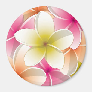 Aimant Fleurs frangipani/Plumeria