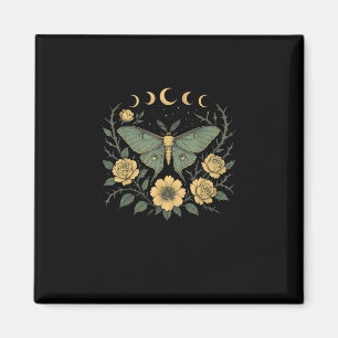 Aimant Fleurs Goblincore Moth et Papillon Cottagecore
