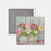 Aimant Fleurs | Hellebores dans Vases (Recto/Verso)
