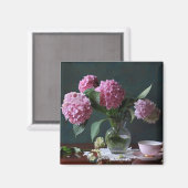 Aimant Fleurs | Hydrangées dans Vase (Recto/Verso)