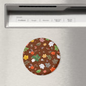 Aimant Fleurs jaunes et roses blanches 12 (In Situ (Lave-vaisselle))