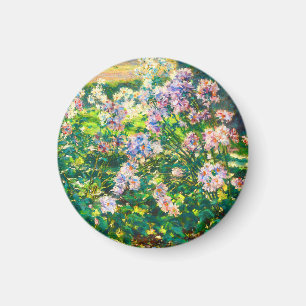 Aimant Fleurs jolies vintages Illustration Fleurs blanche