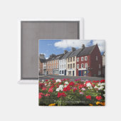 Aimant Fleurs Le Long D'Une Rue Dans Un Quartier Résident (Recto/Verso)