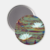 Aimant Fleurs Lotus (Recto/Verso)