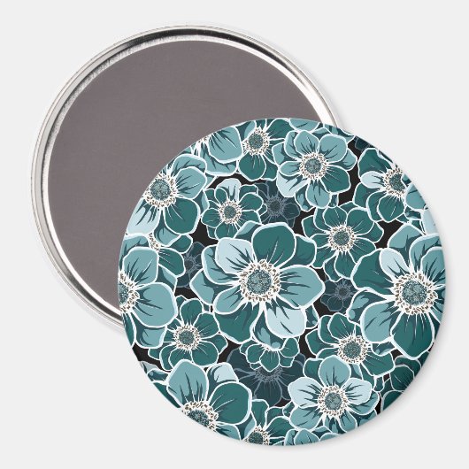 Aimant Fleurs Mandala (Recto/Verso)