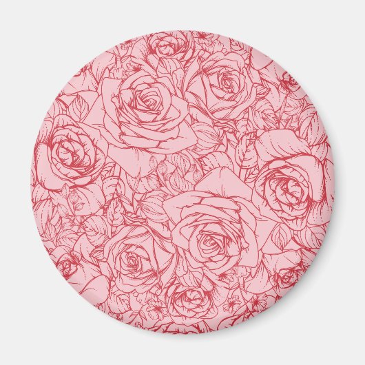 Aimant Fleurs Motif 14 (Devant)