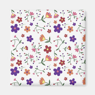 Aimant Fleurs Motif Nature Design Flora Plante