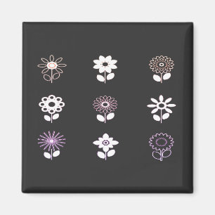 Aimant Fleurs, Nature, Icônes de fleurs