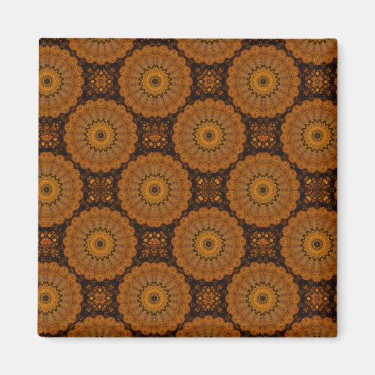Aimant Fleurs Orange (Devant)