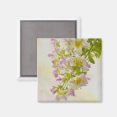 Aimant Fleurs papillons (Recto/Verso)