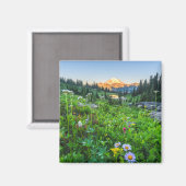 Aimant Fleurs | Parc national du Mont Rainier (Recto/Verso)