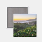 Aimant Fleurs | Père Noël Cruz Californie (Recto/Verso)