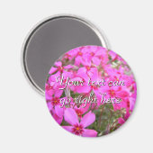 Aimant Fleurs Pink Phlox (Recto/Verso)