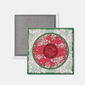 Aimant Fleurs pour Noël (Recto/Verso)