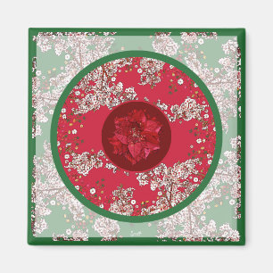 Aimant Fleurs pour Noël