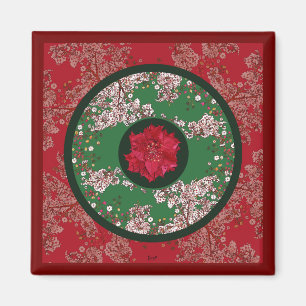 Aimant Fleurs pour Noël