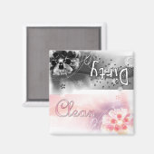 Aimant Fleurs - Propres ou sales (Recto/Verso)